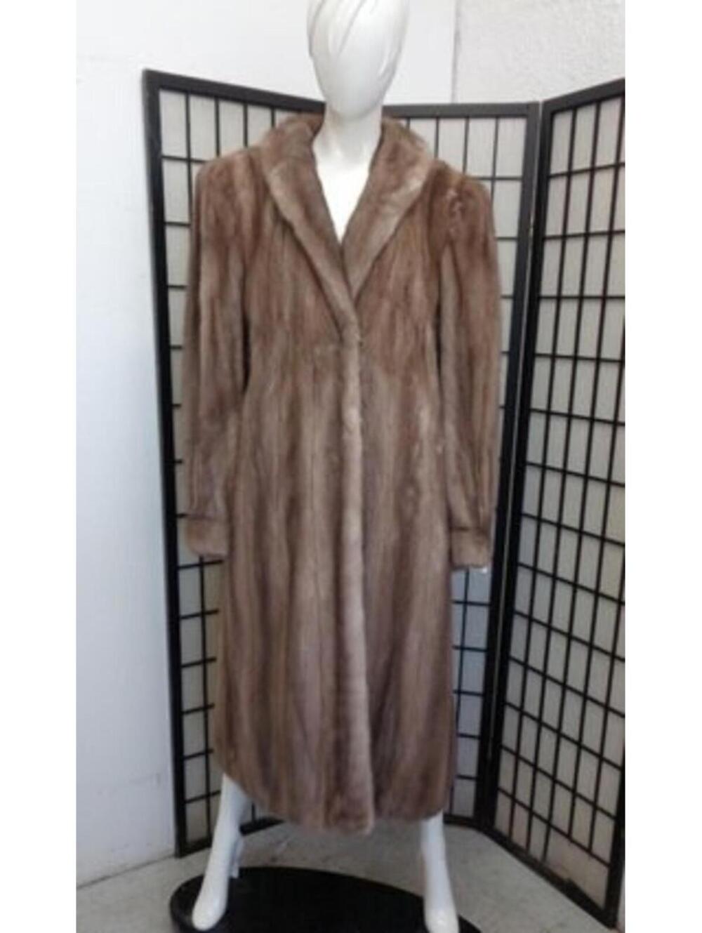 Excellent Canadian Lutetia Mink Fur Coat Jacket Women Woman Size 8-10 Medium